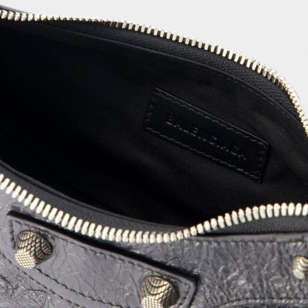 Cagole Shoulder Xs Bag - Balenciaga -  Black - Leather - Picture 8 of 8
